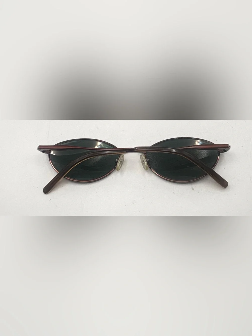 TB417 Brown Oval Metal Sunglasses Frames Only